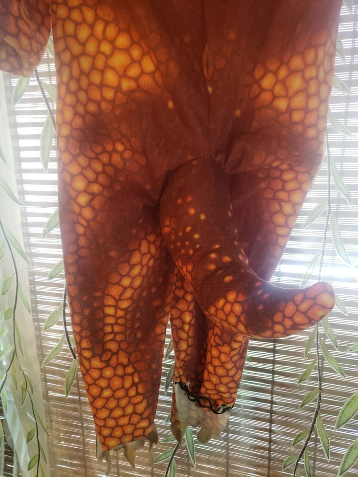 Dinosaur Costume Baby Toddler Kids Triceratops Halloween Fancy Dress Youth Large - Image 4 of 4