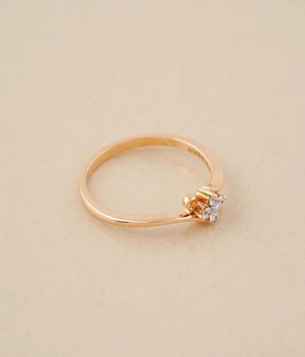Lab-Created Diamond Round Cut 14k Yellow Gold Plated Women's Engagement Ring 1Ct - Afbeelding 4 van 8