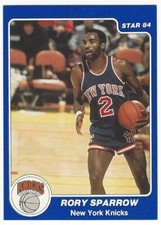 1983-84 STAR BASKETBALL #68 RORY SPARROW XRC - NRMT/NRMT+