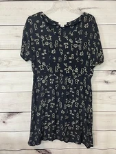 Vintage Field Manor Black animal print Sun Dress Size 12