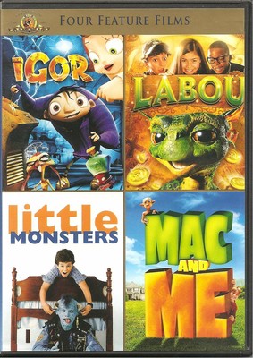 Igor / Labou / Little Monsters / Mac and Me (DVD, 3-Disc Set) NEW