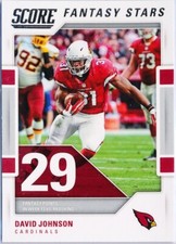 David Johnson 2017 Score Football Fantasy Stars #13 Arizona Cardinals