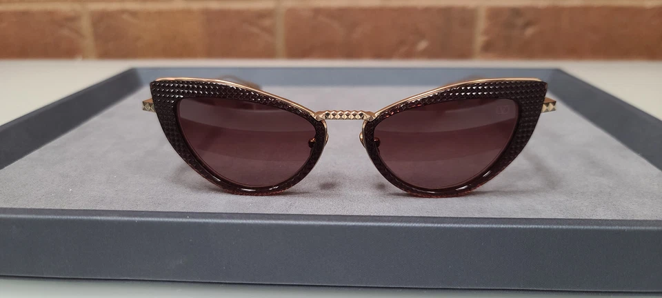 Gafas de sol Valentino VIII VLS-102C | ROJO DORADO | de titanio premium hechas a mano Foto 2 de 4