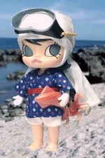 KENNYSWORK × LOG ON Molly Ocean Girl Sofubi Vinyl Figure First Version Limited 