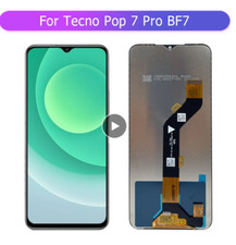 For Tecno Pop 7 Pro BF7, BF7h LCD Display Touch Screen Digitizer Assembly Black