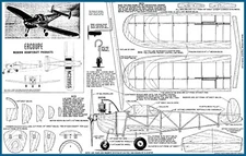 Modern Hobbycraft Model Airplane Plans (UC): Ercoupe 30" Scale for .19 Engine