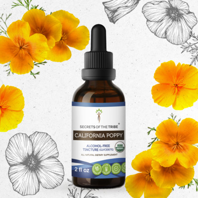 Secrets Of The Tribe California Poppy Tincture Alcohol-FREE