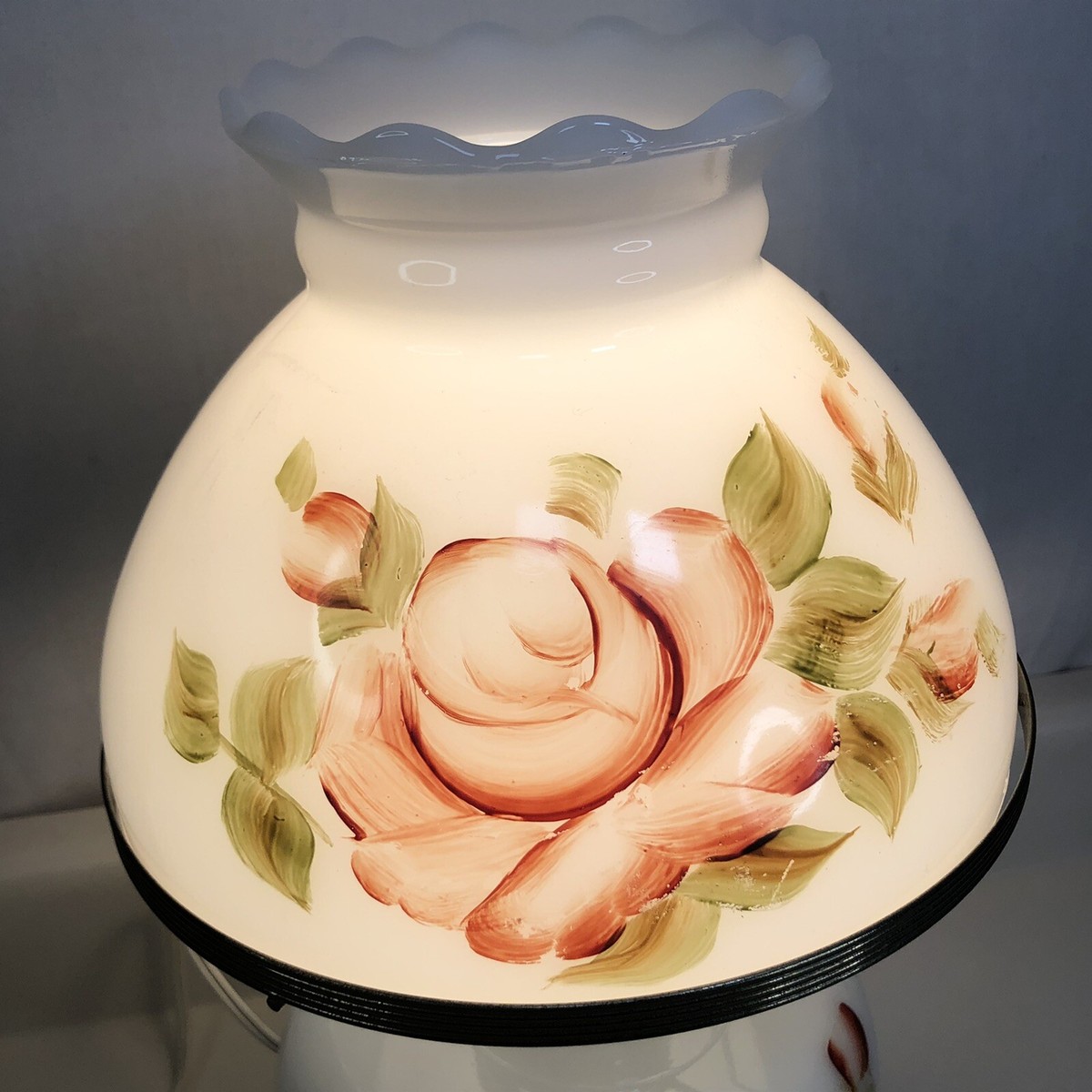 kanku 様昭和レトロ ヴィンテージ 天使のミラー花柄ランプ kanku 様