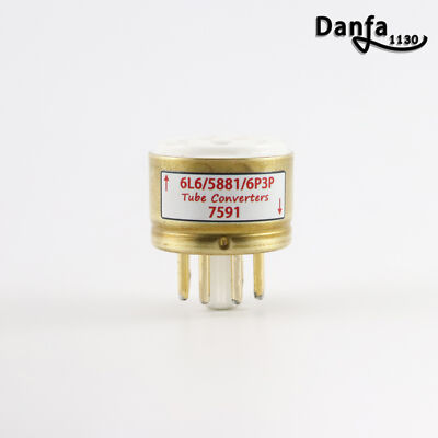 One Gold plated 6L6 5881 6P3P TO 7591 Vacuum tube convert socket | eBay