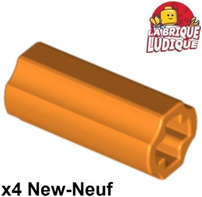 Lego Technic 4X Axle Connector Orange 6538C NEW