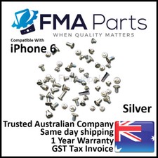 iPhone 6 White OEM Full Screw Set Kit Bottom Phillips Pentalobe Star Replacement