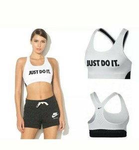 nike pro classic swoosh black bra