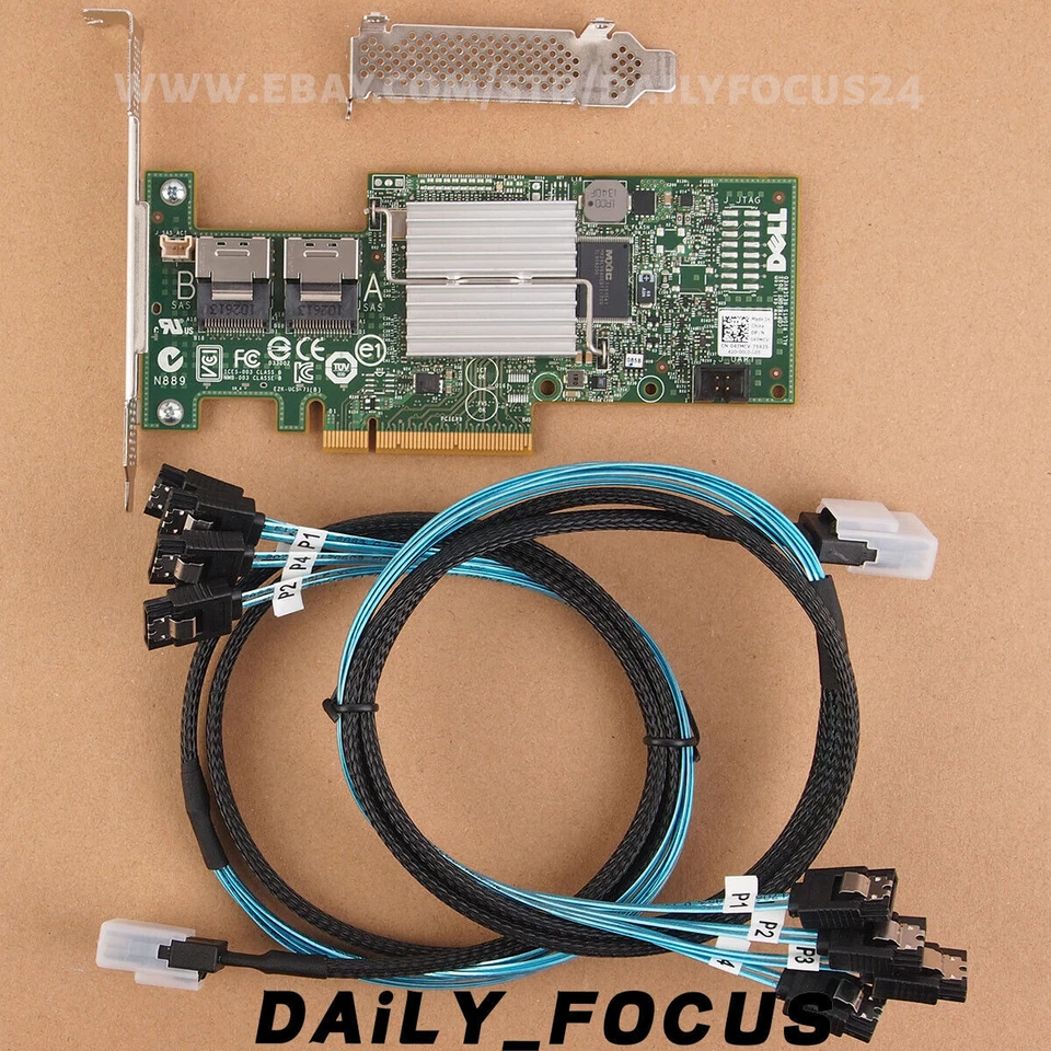 Dell H200 Integrated 6Gbps SAS HBA w/ LSI 9210-8i P20 IT Mode ZFS FreeNAS unRAID - Image 2 of 4