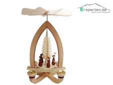 Lorenz Pyramide "Kurrende" Weihnachtspyramide echt Erzgebirge Seiffen aus Holz