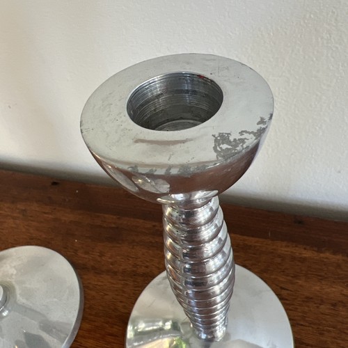 Metalworks by International Spiral Design Contemporary Candlesticks Trio - Picture 5 of 12