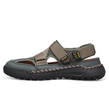 Plus Size Sandals Closed Toe Adjustable Buckle Casual Slippers HollowOut Leisure