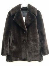 Manteau En Fourrure Synthétique Marron Zara Taille M Réf 4360 041