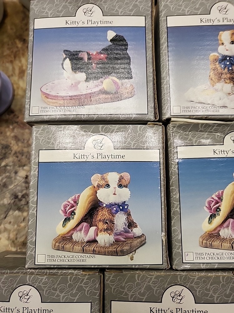 10x Lot Of Kittys Playtime Figurines