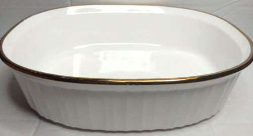 Corning Ware French White Gold Rim 1.8L Oval Casserole Dish [F-12-B] - USA - Picture 1 of 11