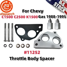 For 1988-1995 Chevy C1500 K1500 C2500 Gas Throttle Body Spacer Kit #11252