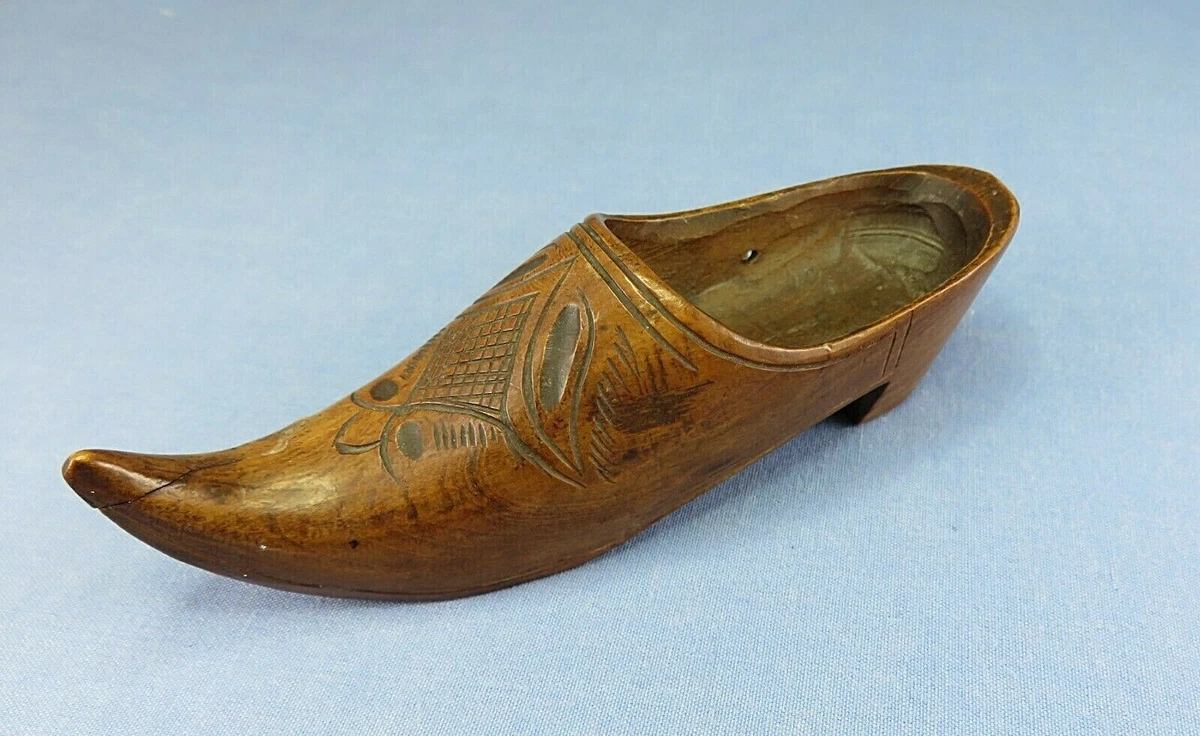 Miniature wooden shoes clearance