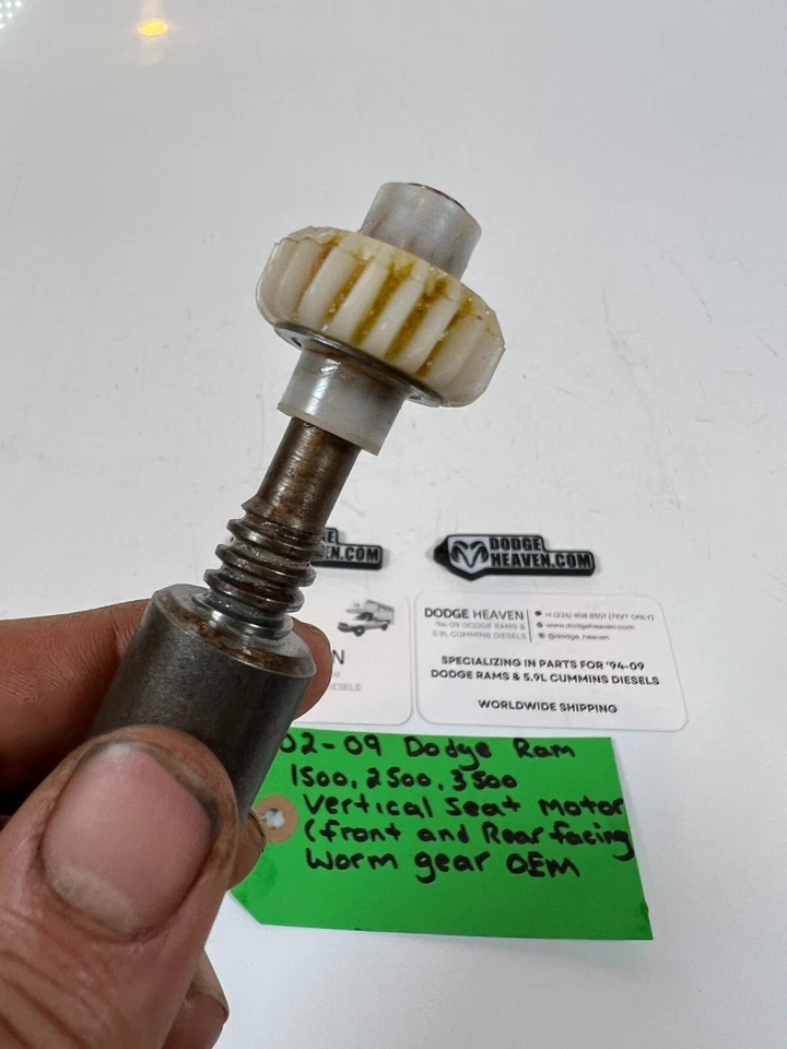 OEM 2002-2009 Dodge Ram 1500-3500 Vertical Seat Motors Front & Rear Worm Gear - Image 3 of 4