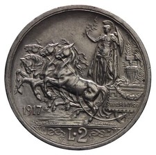 DN - Regno d'Italia - 2 lire 1917 - NC - Vittorio Emanuele III - 12122