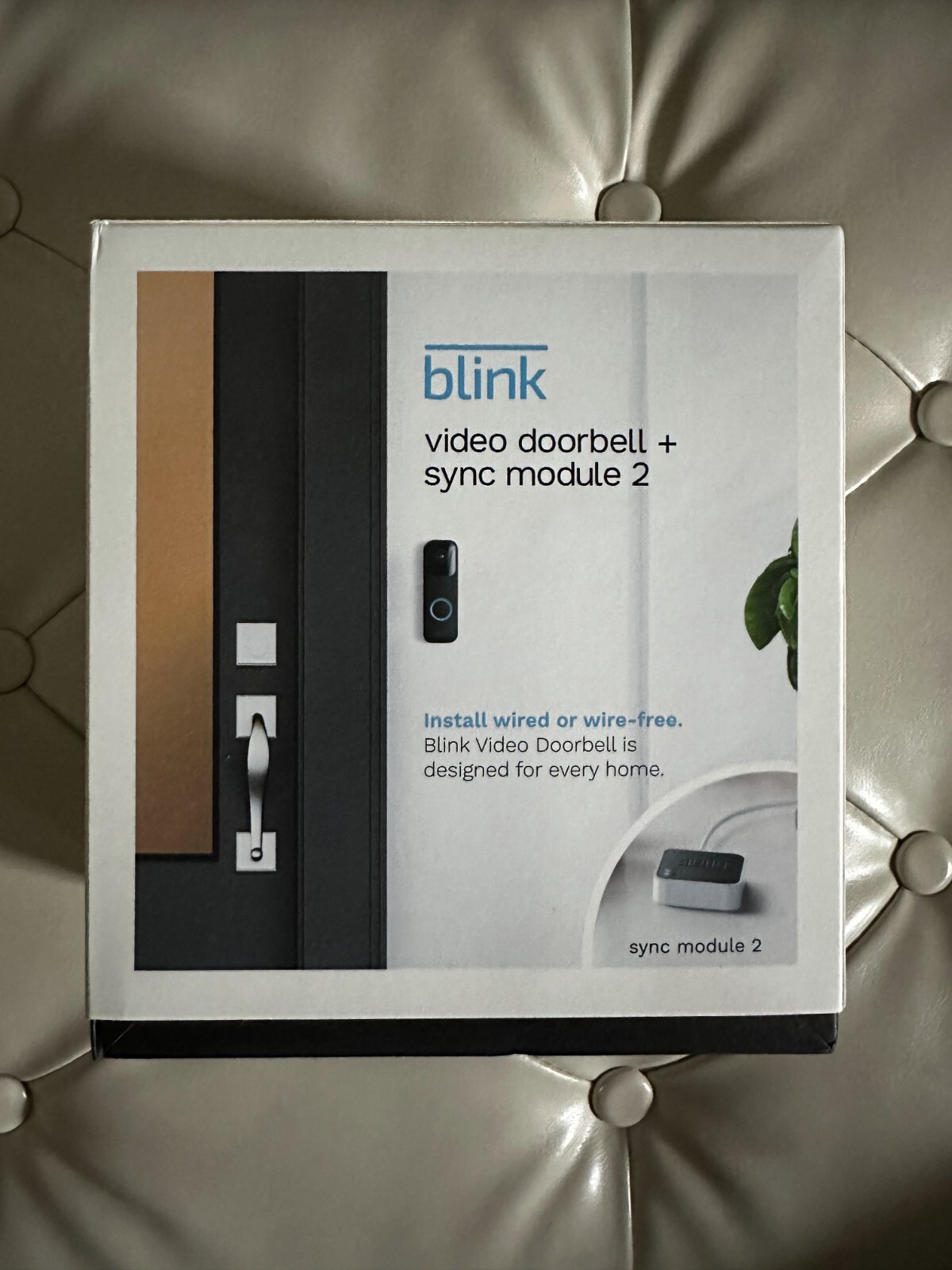 Blink Video Doorbell + Sync Module 2 Smart Video Doorbell w/ Alexa - Open box-image