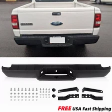 Black Steel Rear Step Bumper Assembly For Ford Ranger 1993-2011 Fleetside