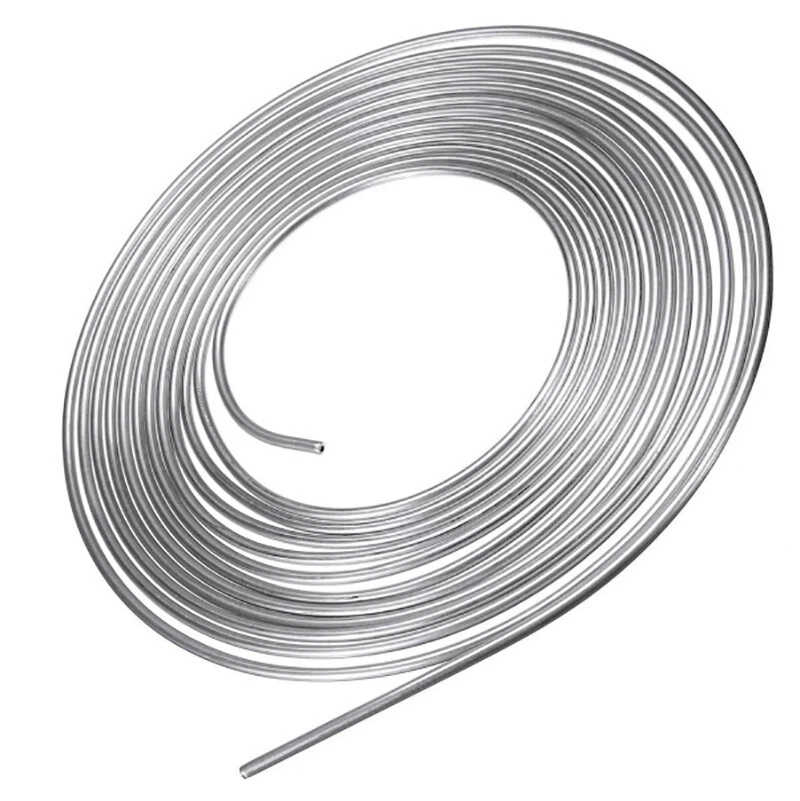 3/16 inch 25 feet with 16pcs Fitting Kit Steel Zinc Brake Line Tubing Coil - Image 4 of 4