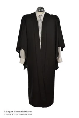 Graduation Gown Bachelors University Adult Fluted Academic Robe Masters BA MA
