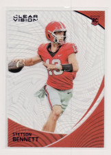 2023 Panini Chronicles Stetson Bennett Clear Vision Draft Picks Purple /49 #15