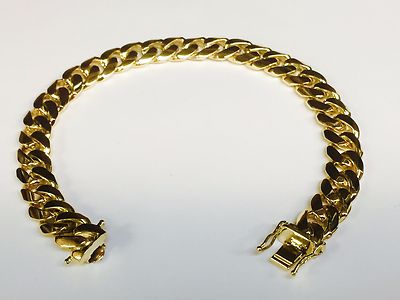 10k Solid Yellow Gold Miami Cuban Curb 