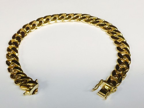 10k Solid Yellow Gold Miami Cuban Curb 