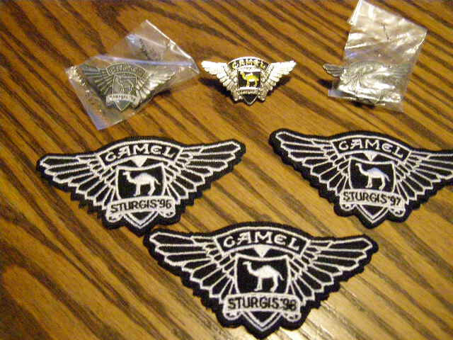 (CAMEL) Sturgis Rally Pins and Patchs