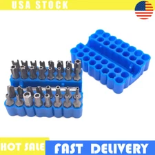 Torx Bit Set 33 Tamper Proof Security Torq Hex Star Spanner Tri Wing Screwdriver