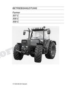 Fendt Farmer 307 C 308 C 309 C Traktor Betriebsanleitung Fgnr 00001