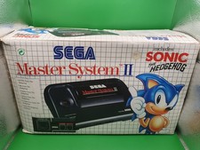 SEGA Master System II Black Console (PAL) BOXED WITH INSERTS PAPERWORK - Tested