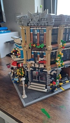 MOC Polizeistation Modular Klemmbaustein-Set Brick Town Set 