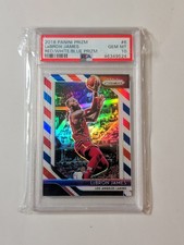 2018-19 Panini Prizm RWB Red Whte Blue Lebron James PSA 10 HOT Lakers Playoffs