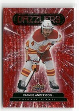 2022-23 Upper Deck Series 1 #DZ-10 Rasmus Andersson Dazzlers Red