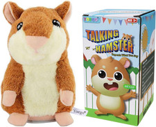 Talking Hamster Repeats What You Say Interactive Stuffed Plush Animal Talking To