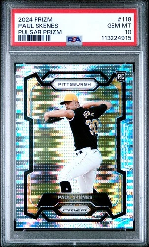 2024 Panini Prizm *Pulsar Prizm* Paul Skenes PSA 10 *158/499* RC