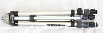 Vintage Alu Foto Stativ Slik 800G Tripod silber ohne Kopf # 8746