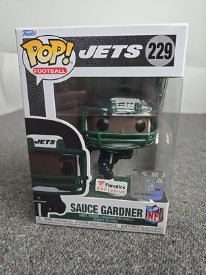 Funko Pop Sauce Gardner Fanatics Exclusive #229 Ny Jets NFL Black W/protector