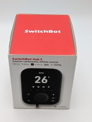 SwitchBot Hub 3 (3rd Gen), Smart Home Hub with 2.4'' IPS Screen Factory Sealed 