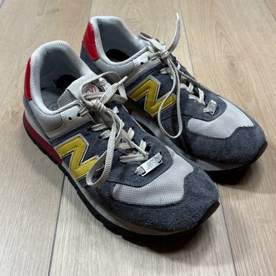 New Balance 574 Rugged Navy Yellow Red Mens Sneakers Shoes ML574DVR Size 9