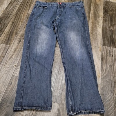 Sean John Hamilton Classic Relaxed Fit Jeans Men's 38x31 Y2K Fade Whiskers