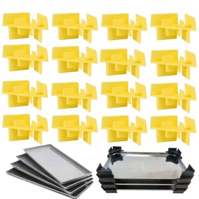 16-teiliges Tablettstapler Set für Gefriertrocknerschalen kompatibel mit für Erntericht