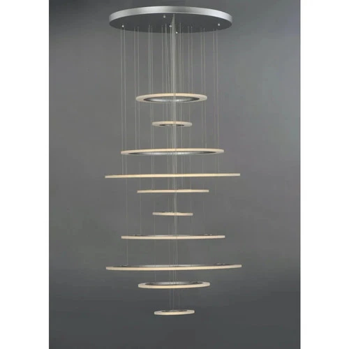 ET2 Saturn II Led 10Light Multi-Light Pendant Matte Silver Finish Matte White - Picture 3 of 6